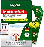 Legona® Schlupfwespen gegen Kleidermotten | 10 Karten à 1 Lieferung | Effektiv...
